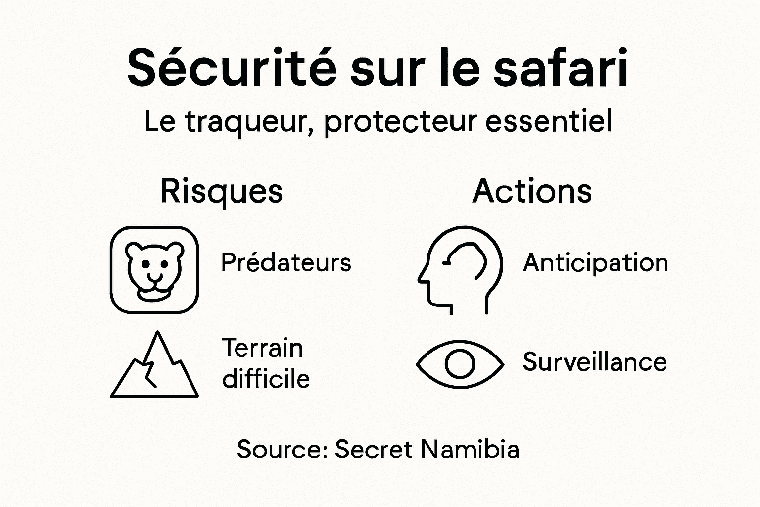 Visuel explicatif sur les missions essentielles du traqueur dans le domaine de la sécurité