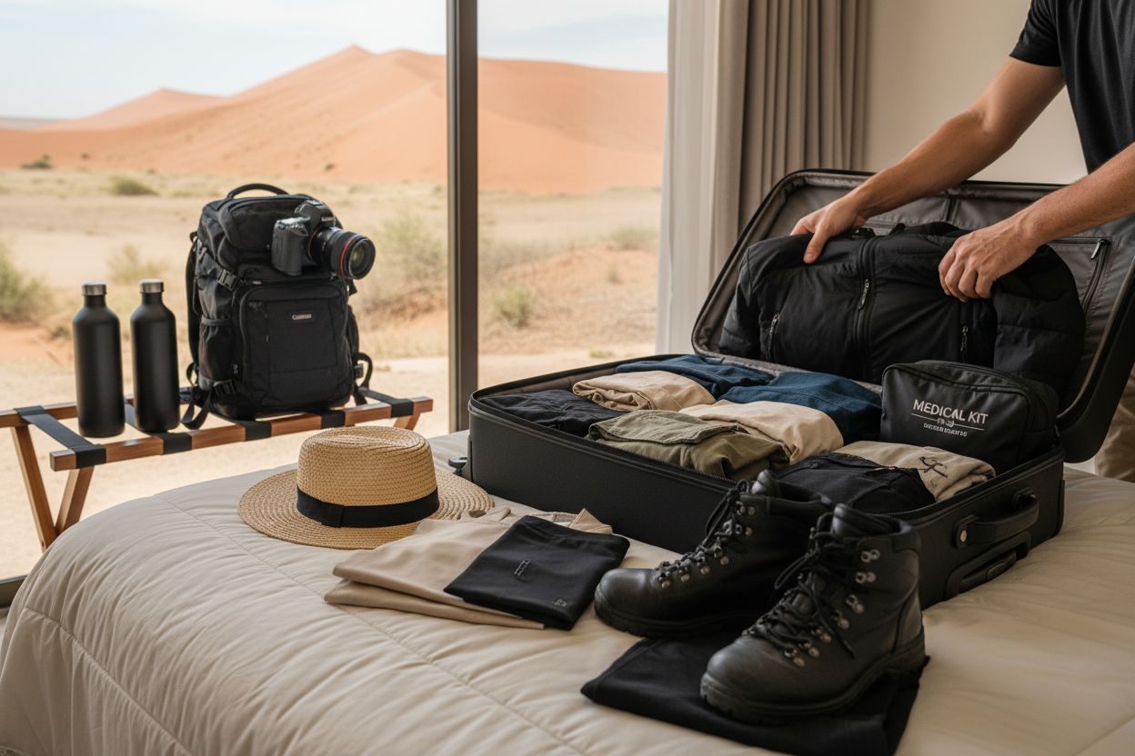 empaque guía desierto namib