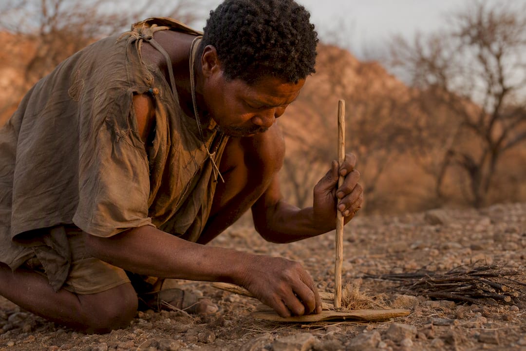 San guide fire-making desert plants