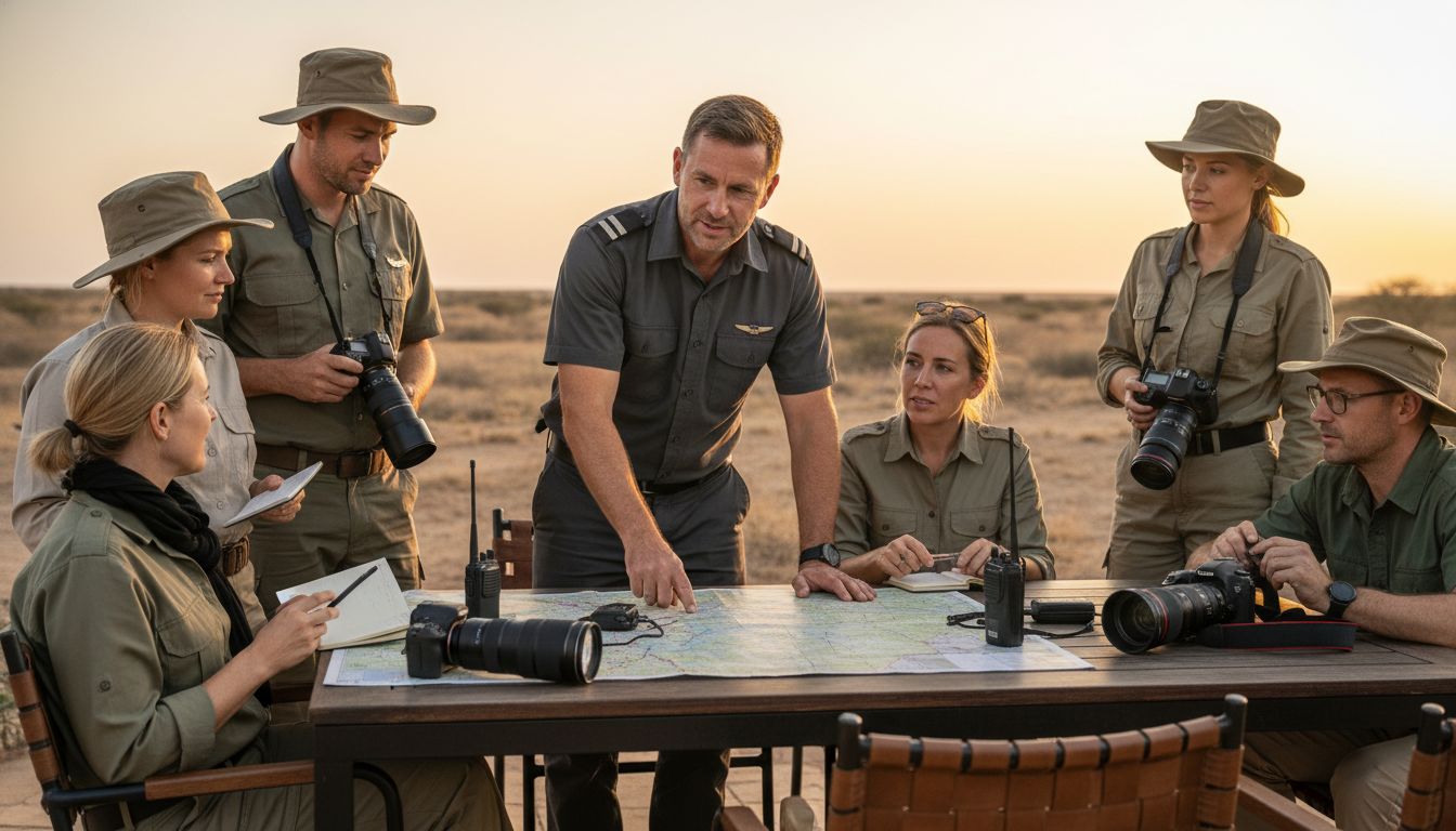 préparation safari aérien