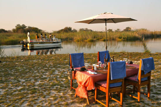 Boating on The Kwando River