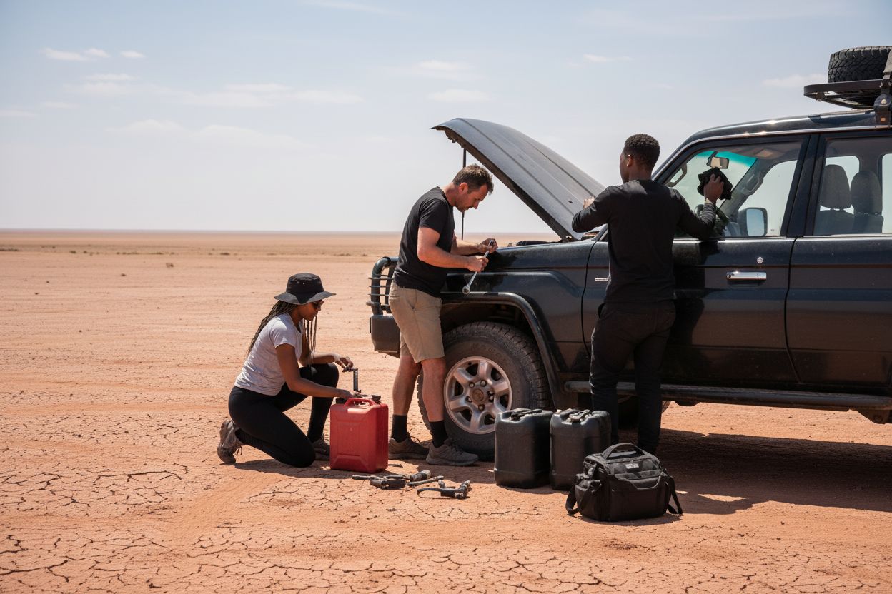 verificación vehículo Namibia self-drive