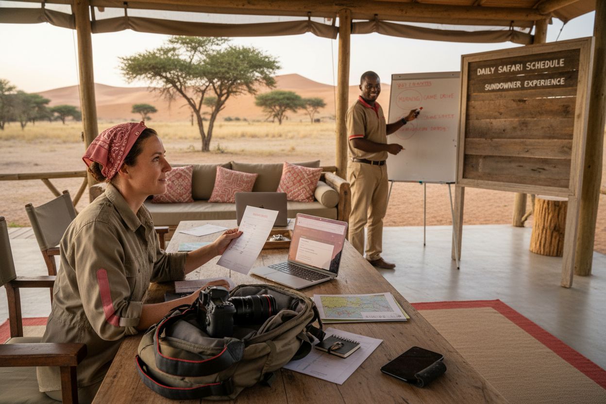 safari itinerary confirmation