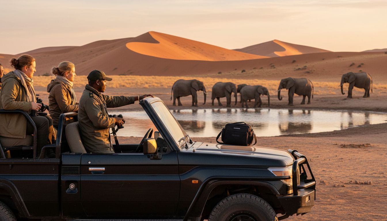 safari Namibie lever soleil