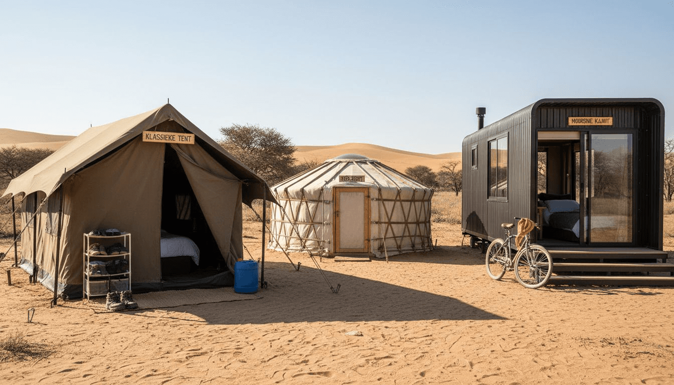 Comparison of Namibian glamping styles