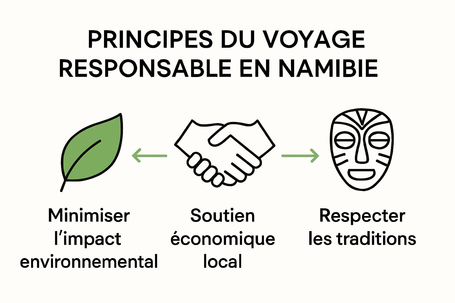 Three-pillar diagram of responsible travel: ecology, economy, culture.