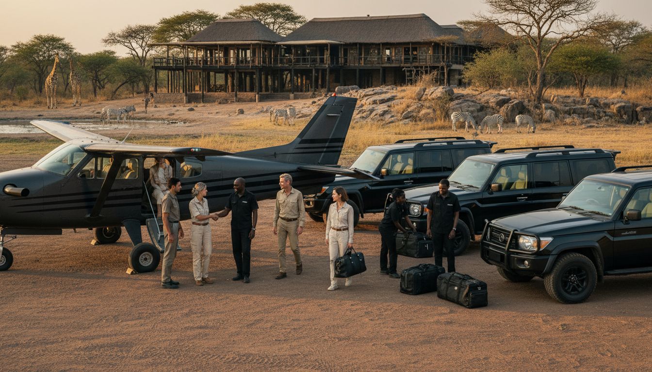 transfert safari avion