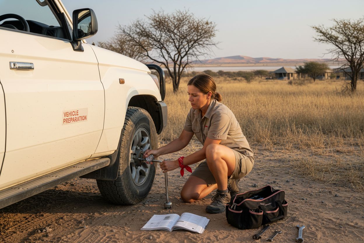 safari vehicle preparation
