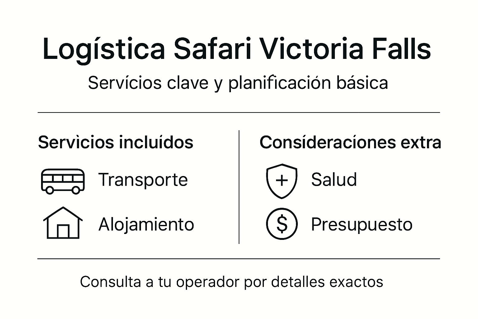 Guía visual con todo lo que necesitas saber para organizar tu safari en las Cataratas Victoria