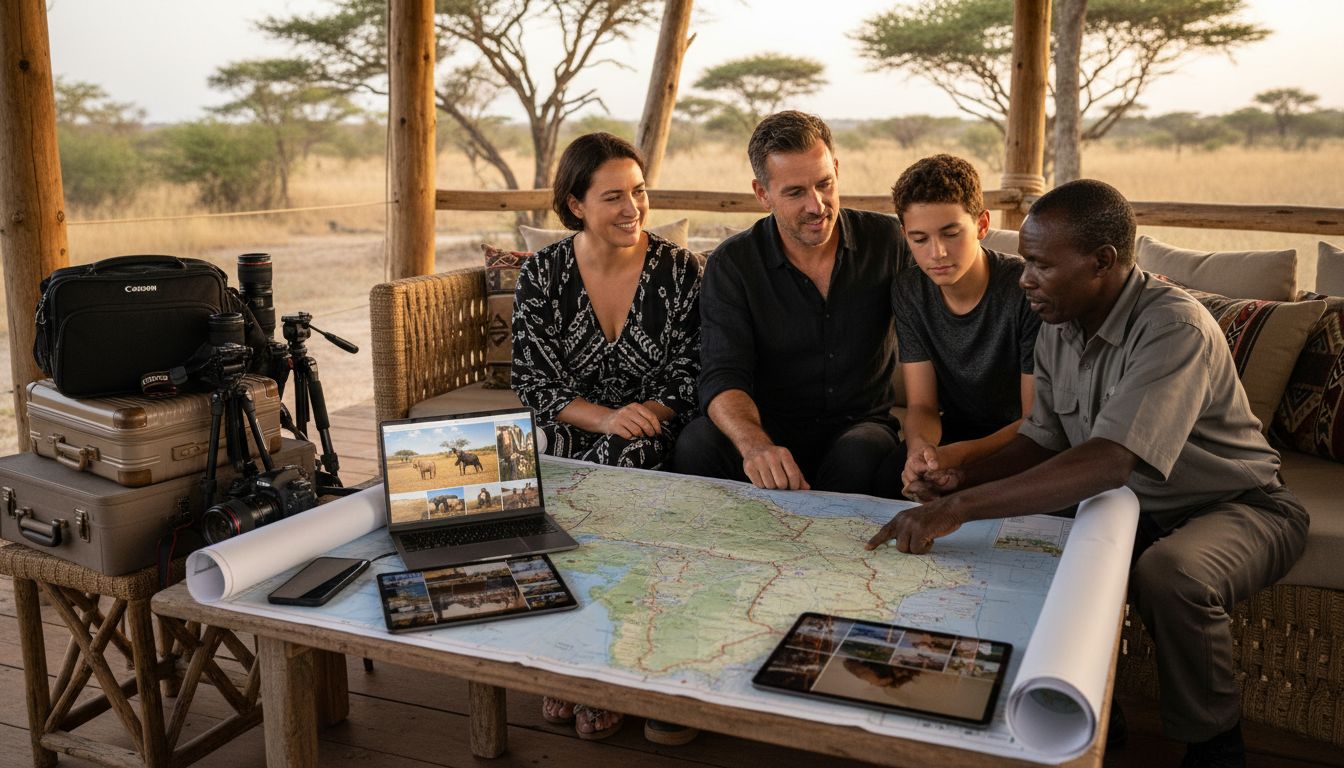 Namibia safari route planning